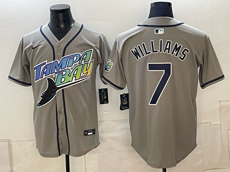 Men 2026 Tampa Bay Rays #7 Williams grey Game Nike MLB Jersey 101201->tampa bay rays->MLB Jersey